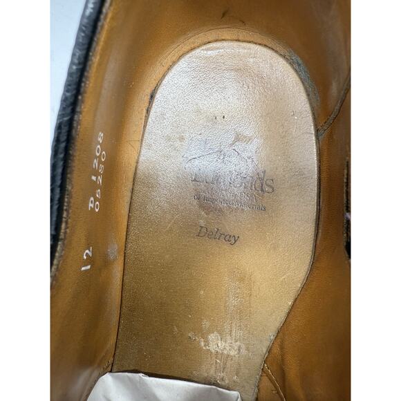 Allen Edmonds Delray Men’s Black Leather Split-Toe Oxford Dress Shoes Size 12 D main image 13